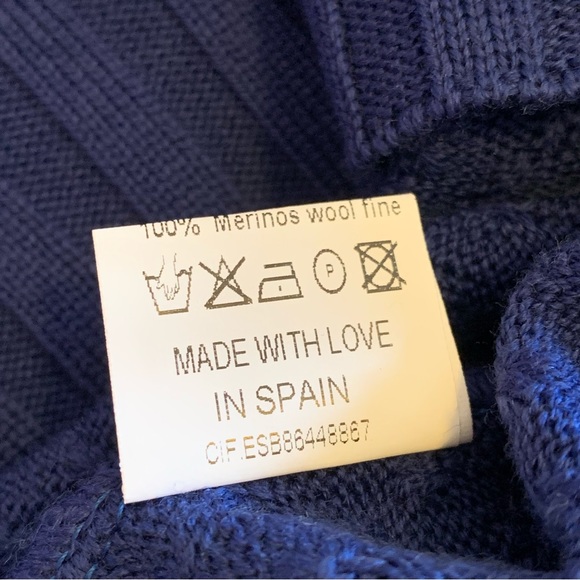 COUNTING CLOUDS. NWT. Blue/Gray, 100% Fine Merino Wool. Size S/M. Made i… - Picture 5 of 12